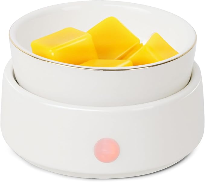 Bobolyn Wax Melt Warmer Candle Burner - Electric 3-in-1 Essential Oil Burner Ceramic Fragrance Candle Wax Burner for Scented Wax Tarts Candle Jars Essential Oils Home Office Bedroom Gift Decor