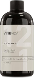 VINEVIDA Scent NO. 121 Fragrance Oil - 16oz (1lb) - Signature Scent: Cedar & Suede Fragrance Oil for Candle Making - Made in USA Candle Scents Scents for Soap Making