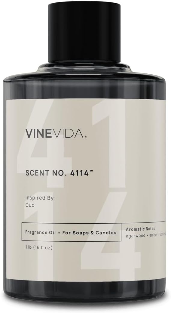 VINEVIDA [16oz] Oud Fragrance Oil for Candle Making - Natural Candle Oil Scents - Soap Making Essential Oil - Made in USA