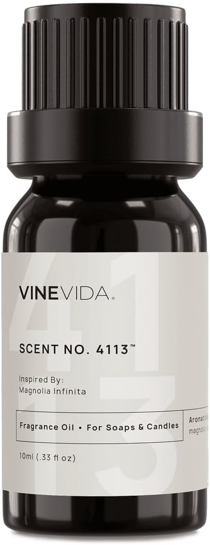 VINEVIDA [10mL] Magnolia Infinita Fragrance Oil for Candle Making - Natural Candle Oil Scents - Soap Making Essential Oil - Made in USA