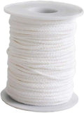 1 Roll 61m/67yard/200Feet Candle Wick Candle Wicks Foot Core Braided Candle Wick for Candle Making and Aromatherapy Candle DIY(No Metal Tabs)
