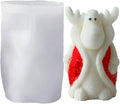 Elk Silicone Molds, Deer Candle Mold for Soap Soy Wax DIY Handcraft, Elk Resin Molds Gift Wedding Party Home Dinner Festive Days Car Decoration