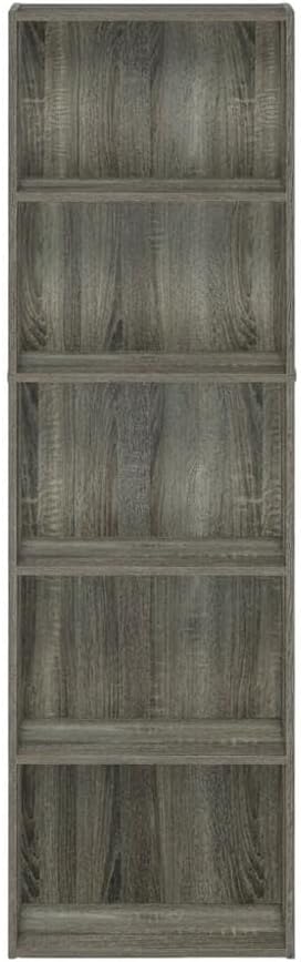 Furnifact French Oak Bookcase with Elegant Design, Durable Wood Construction, Modern Storage Solution, Stylish Home Office and Living Room Accent
