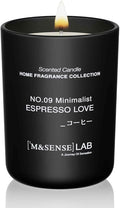 M&SENSE Natural Soy Candle| Espresso Coffee | 8.82 oz, 50H Burn | Spring Scented Candles for Relaxation, Valentines Day Gift, Home Décor | for Bedroom, Office, Party Medium