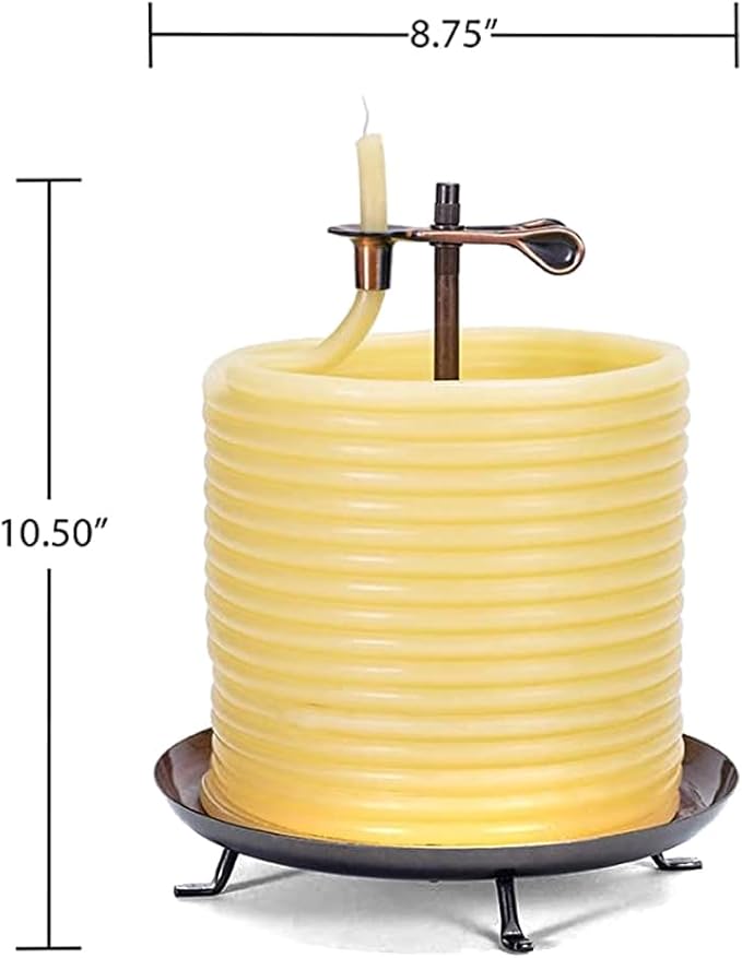Candle by the Hour 144-Hour Refill, Eco-friendly Natural Beeswax with Cotton Wick,Yellow