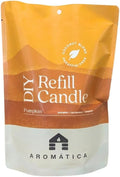 Bluecorn Aromática Pumpkin Spice Scented Candle Refill Kit – Cinnamon, Nutmeg, & Cardamom | Essential Oils | Clean-Burning Coconut Wax | 100% Compostable Pouch | DIY Candle Refill | Made in USA