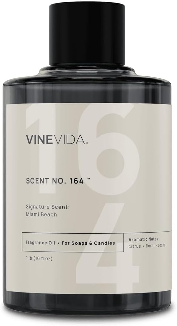 VINEVIDA [16 oz] Miami Beach; Fragrance Oil for Candle Making and Soap Making - Premium Candle Scents for Soy Candles