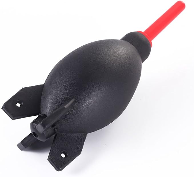 FocusFoto PRO 6.6 Inch Rubber Rocket Air Blower Duster Cleaner Dust Cleaning for DSLR Camera CCD Lens Keyboard Red