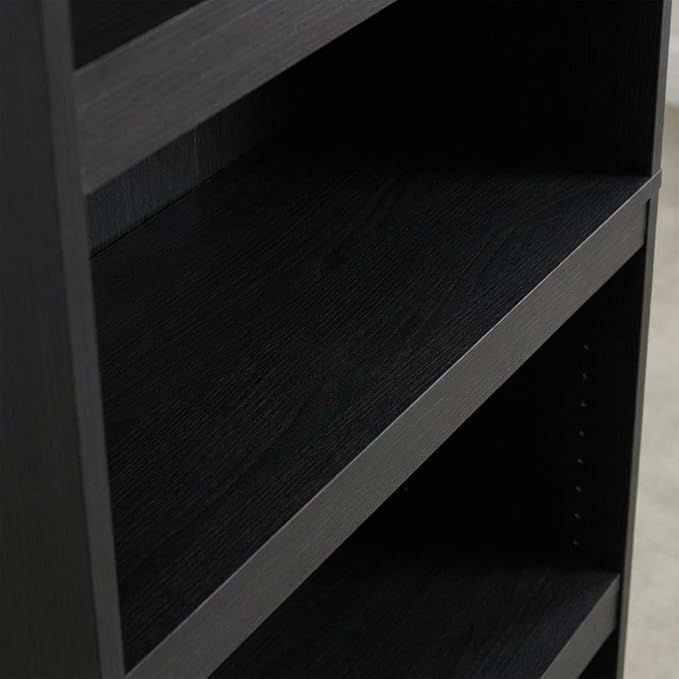 Furnifact Blackwood 5-Tier Shelf Bookcase with Ample Storage, Sturdy Wooden Construction, Modern Rustic Design, Ideal for Living Room or Office Storage