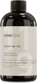 VINEVIDA Scent NO. 119 Fragrance Oil - 16oz (1lb) - Leather & Brandy Signature Scent Oil for Candle & Soap Making - Made in USA