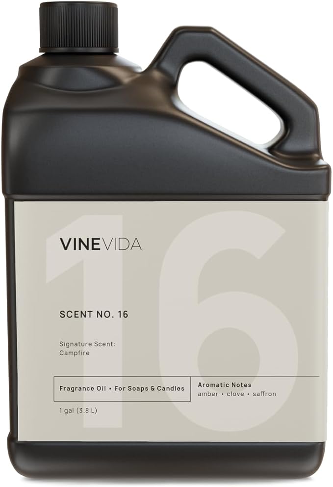 VINEVIDA [128oz] Campfire Fragrance Oil - USA Made Candle Scents - Natural Fragrance Oil for Candle & Soap Making