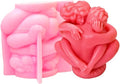Embracing Couples Molds for Resin, Lovers Hugging Candle Mold for Soap Wax DIY Handcraft, Lovers Resin Mold Gift Wedding Party Home Dinner Festive Days Car Ornament