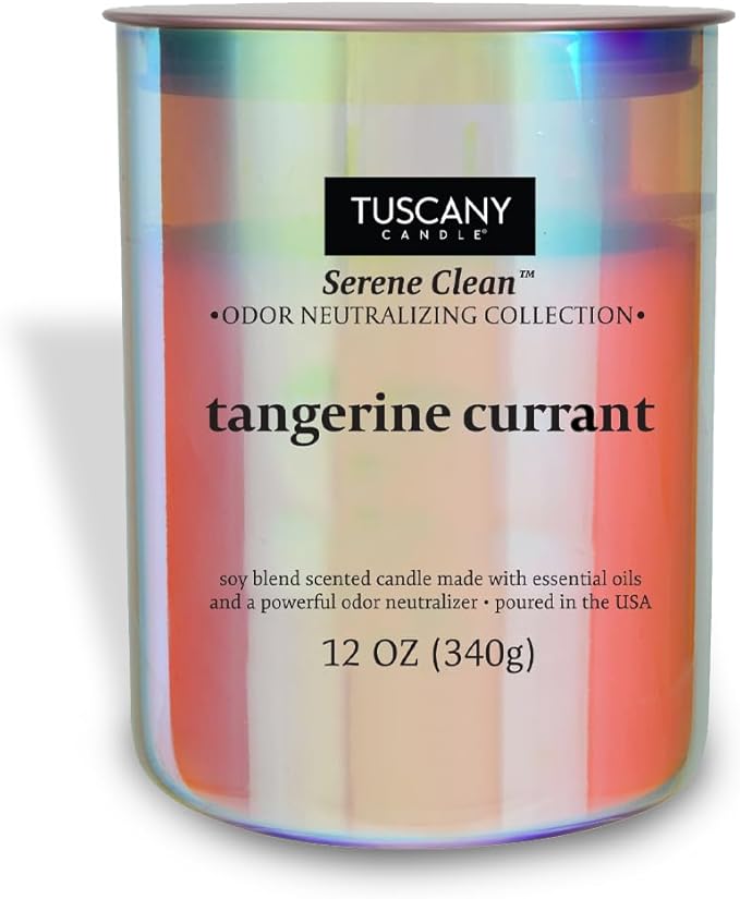 Tuscany Candle Tangerine Currant Scented Air Purifying Candle, 12 oz