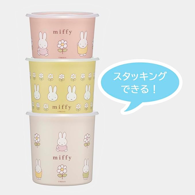 Skater SOT8-A One-Touch Seal Container, M, 28.5 fl oz (800 ml), Airtight Container, Storage Container, Miffy