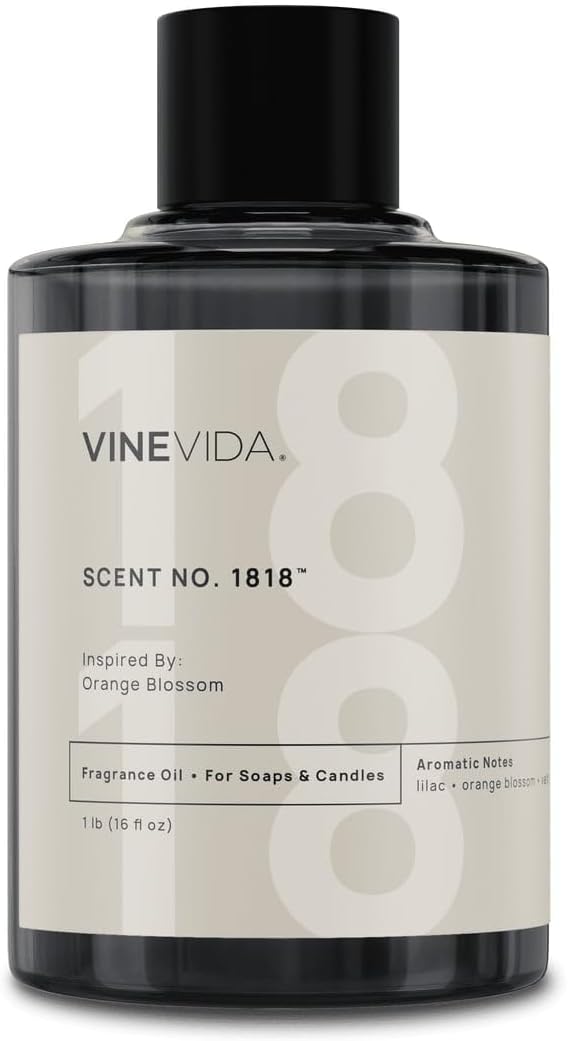 VINEVIDA [16oz] Orange Blossom Fragrance Oil for Candle Making - Natural Candle Oil Scents - Soap Making Essential Oil - Made in USA
