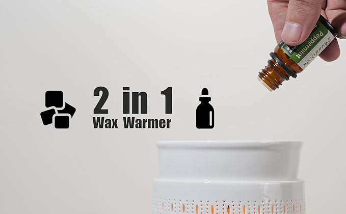 Ceramic Electric Wax Melt Warmer & Cube Oil Melter Cute Small Warmers Aromatherapy for Home Decorative Burner Melts Scented Candle Tart Scent Warm Fragrance