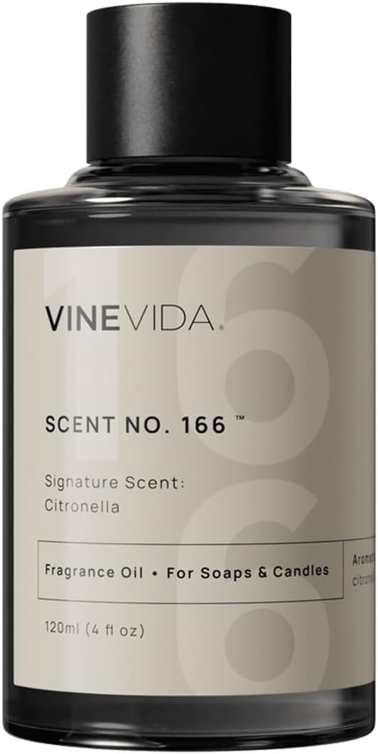 VINEVIDA [4 oz] Citronella; Fragrance Oil for Candle Making and Soap Making - Premium Candle Scents for Soy Candles