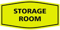 Signs ByLITA Fancy Storage Room Sign (Yellow/Black) - Large 10 Pack