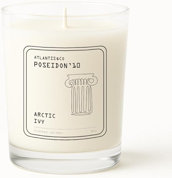 Arctic Ivy Scented Candle, 8oz Soy Jar with Long-Lasting Burn, Giftable, Holidays,Birthdays