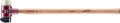 Halder Simplex SledgeHammer 3028.261 – Medium-Hard "Stand-Up" Rubber Insert, Nylon Insert, Cast Iron Housing with Handle Protection Sleeve, Varnished Wooden Handle, 60mm, 4.2 lbs.