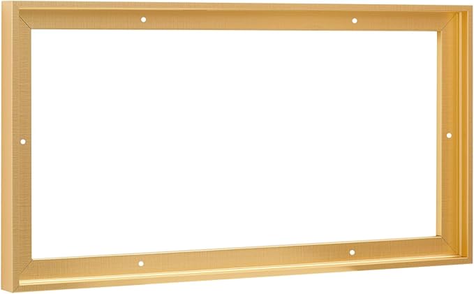 Pixy Canvas Floater Frame 5x6 for 3/4 (0.75) inch Deep Canvas Paintings/Canvas Prints/Wood Canvas Panels/Wall Art/Wall Decor/Home Decor/Artwork (Brass Gold, 5 x 6 inch, Landscape)