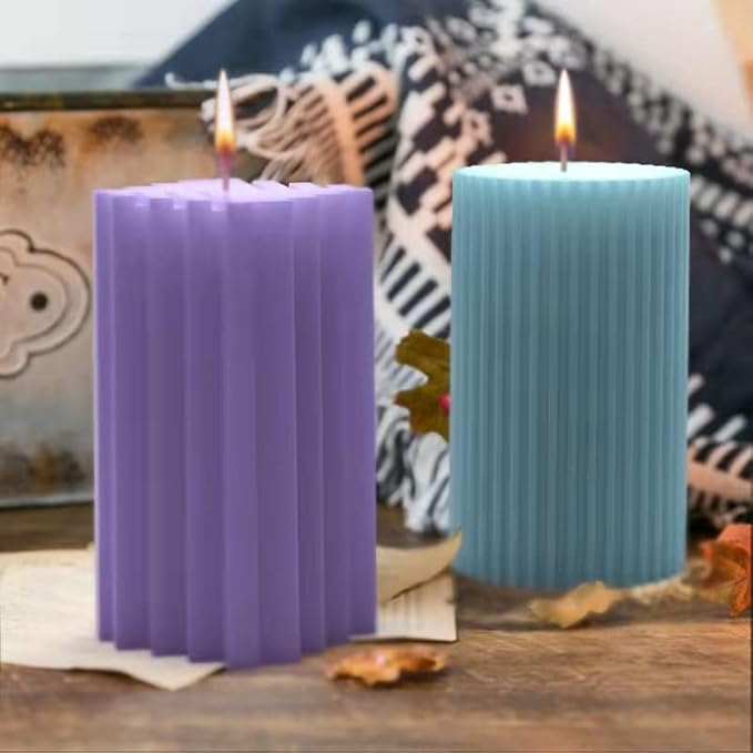 Navani Cylinder Candle Molds,Candle Molds Cylinder Light Resin Mold for Making Candles, Soaps, Flower Specimen, Insect Specimen, DIY Clay Molds