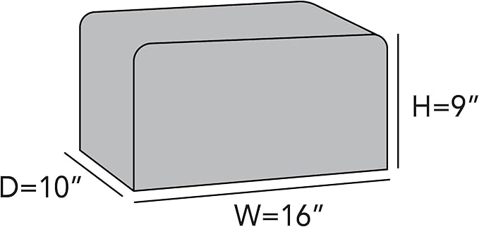 Covermates Keepsakes Rectangular Appliance Cover – Quilted Kitchen Appliance Cover for Countertop Storage – Dust Protection – Stain Resistant – Washable – Slip-On Appliance Design, Bronze