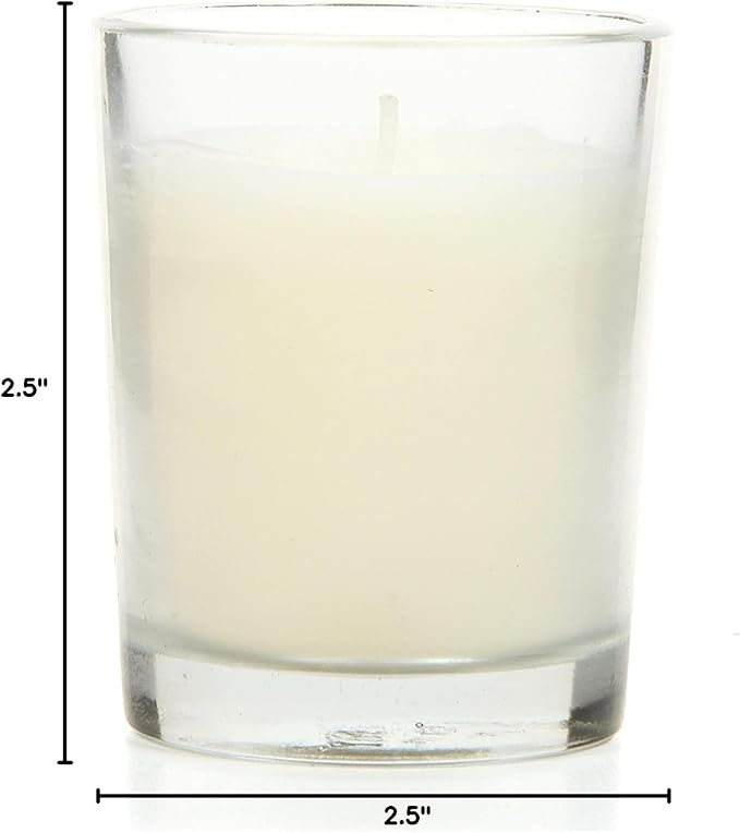 Hosley Unscented Votive Candles, Clean-Burning with 10-12 Hour Burn time Ideal for Weddings, Parties, Aromatherapy, (Ivory, 480)