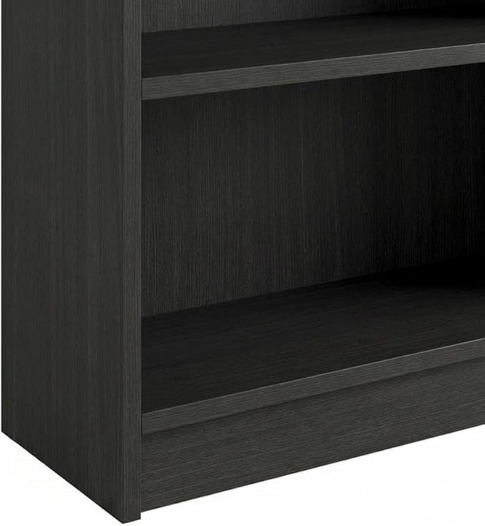 Furnifact Espresso Bookcase with Sturdy Wooden Construction, Elegant Design, Ideal for Living Room, Office, or Bedroom Storage Solution
