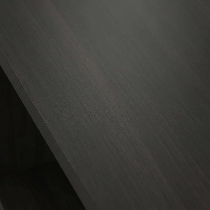 Furnifact Espresso Bookcase with Modern Design, Sturdy Wood Construction, Single Piece, Stylish Storage Solution for Living Room, Office