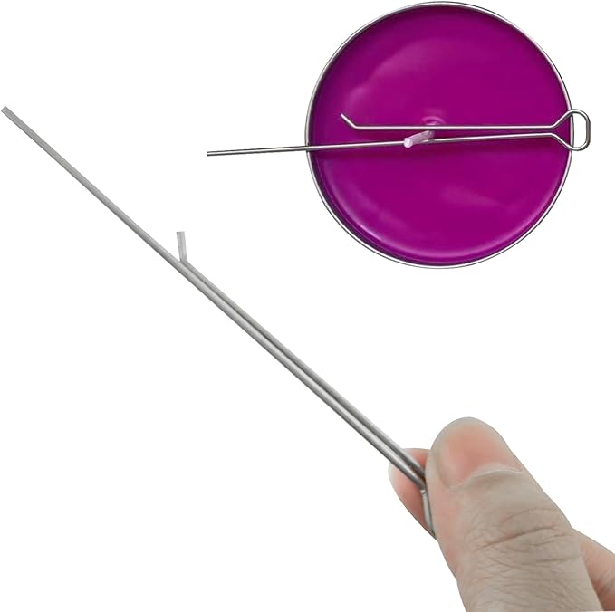 Candel Wick Holder ZZLZX 20PCS 4.3 Inch Wick Holders for Candle Making, Metal Wick Centering Tool, Candle Wick Clip