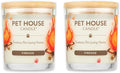 One Fur All Pet House Candle 9 OZ Plant-Based Soy Scented Candle with a 60 Hour Burn Time and a Cotton Wick - Fireside