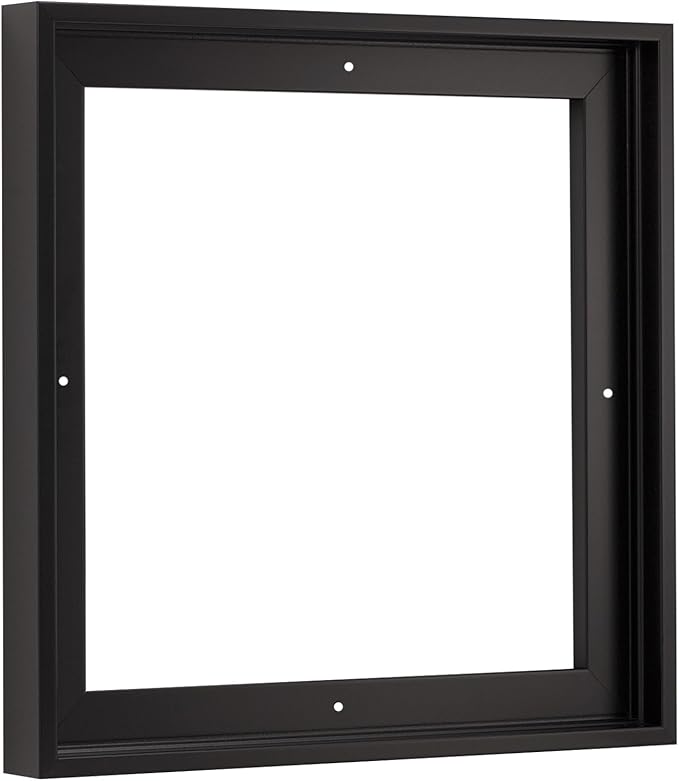 Pixy Canvas Floater Frame 44x44 for 3/4 (0.75) inch Deep Canvas Paintings/Canvas Prints/Wood Canvas Panels/Wall Art/Wall Decor/Home Decor/Artwork (Black, 44 x 44 inch, Square)