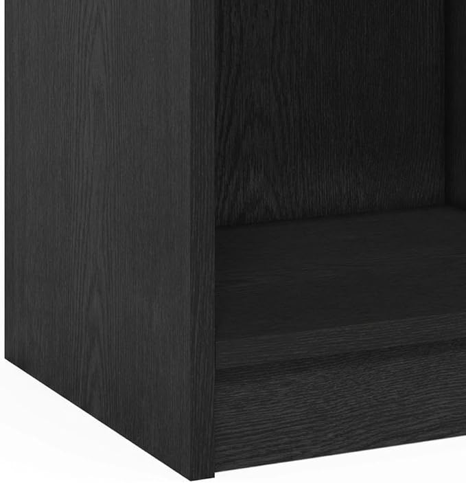 Furnifact Blackwood 3-Tier Open Shelf Bookcase with Durable Wood Construction, Modern Design, Suitable for Living Room, Office, or Bedroom Organization