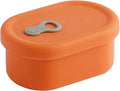 Premium Korean-Made Silicone Airtight Food Container with Steam Vent – BPA Free, Leakproof, Microwave & Freezer Safe Meal Prep. & Leftovers Storage (Mandarin Orange, 7 floz)