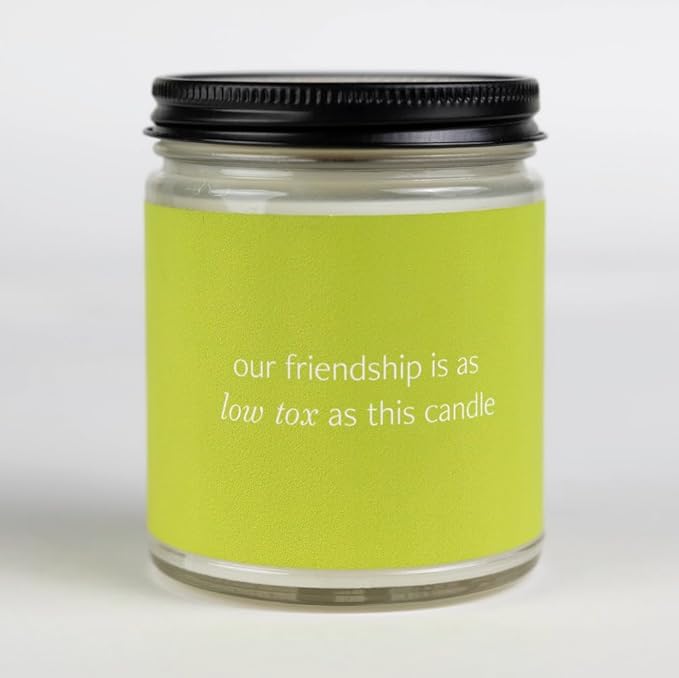 Fontana Candle Co. Celebration Collection, Low Tox Friendship Gift – 9oz Scented Candles Made w/Beeswax, Coconut Oil & Pure Essential Oils – Wood Wick, 35+ Hrs Clean Burn – Non-Toxic Candles for Home