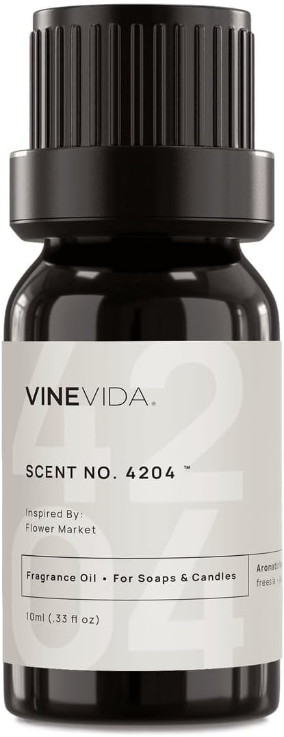 VINEVIDA [10 Ml] Scent NO. 4204 Inspired by Flower Market | Premium Fragrance Oil for Candle Making & Soap Making | Candle Scents for Soy Wax | Scented Oils for Car Freshies & Bath Products