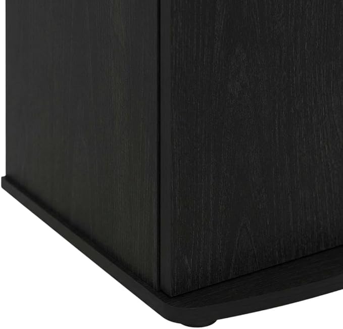 Furnifact Blackwood TV Stand, 2-Tier Tall Display Rack, Storage Cabinet, Modern Design, Durable Material, Living Room Entertainment