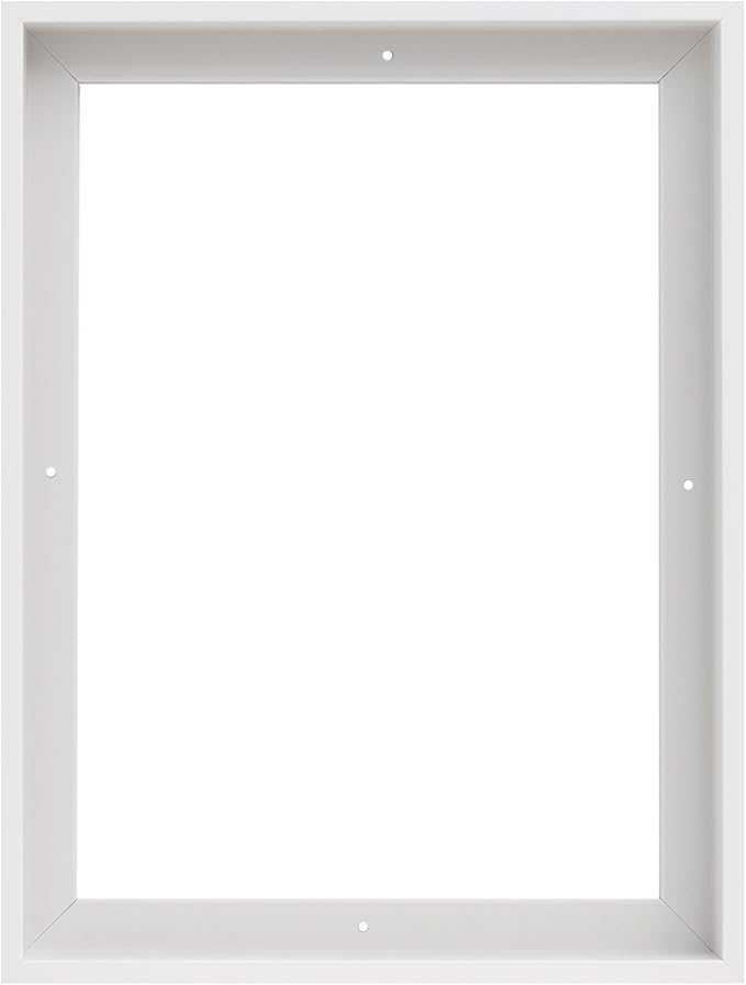 Pixy Canvas Floater Frame 6x8 for 1-1/2 (1.5) inch Deep Canvas Paintings/Canvas Prints/Wood Canvas Panels/Wall Art/Wall Decor/Home Decor/Artwork (White, 6 x 8 inch, Portrait)
