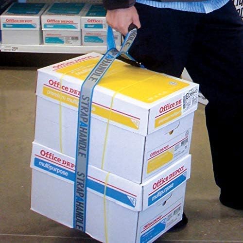 7’ Carry Strap with Handle | Heavy Duty | Adjustable Belt | Easy, Safe, Secure, Lifting, Moving, Carrying Heavy Boxes, Groceries | Best Luggage Strap (Strap-A-Handle 7ft. Length, 75lb. Capacity)