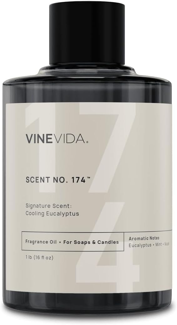 VINEVIDA [16 oz] Cooling Eucalyptus; Fragrance Oil for Candle Making and Soap Making - Premium Candle Scents for Soy Candles