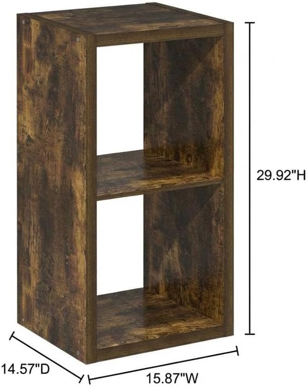 Furnifact Amber Pine Bookcase with Sturdy Wooden Construction, Elegant Design, Durable Storage, Perfect for Living Room, Office, or Bedroom Spaces