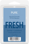 Candle-Lite Pure Wax Melts Lavender & Sandalwood Scent, Odor Eliminating, 3 Pack, Eliminates 99.9% of Odors, 6-Cube 2.5 oz Scented Wax Cubes, Proudly Poured in The USA, Ideal Gift for Home Fragrance