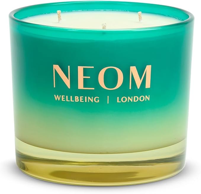 NEOM Perfect Peace 3 Wick Candle | Myrrh, Fir & Lime Peel I Pure Essential Oils I 100% Naturally derived Wax I Hand Finished I Relieve Tension
