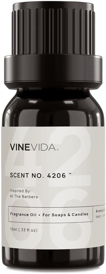 VINEVIDA [10 Ml] Scent NO. 4206 Inspired by at The Barbers | Premium Fragrance Oil for Candle Making & Soap Making | Candle Scents for Soy Wax | Scented Oils for Car Freshies & Bath Products