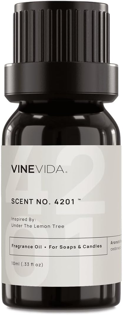 VINEVIDA [10 Ml] Scent NO. 4201 Inspired by Under The Lemon Tree | Premium Fragrance Oil for Candle Making & Soap Making | Candle Scents for Soy Wax | Scented Oils for Car Freshies & Bath Products