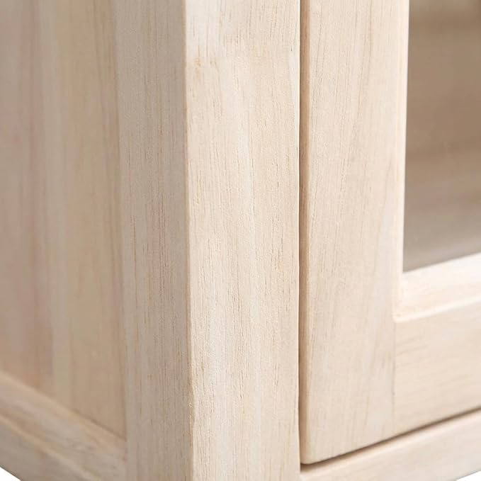 Furnifact Unfinished Bookcase, Parawood Construction, Sturdy Shelving, Durable Finish, Home Office or Living Room, Compact Storage