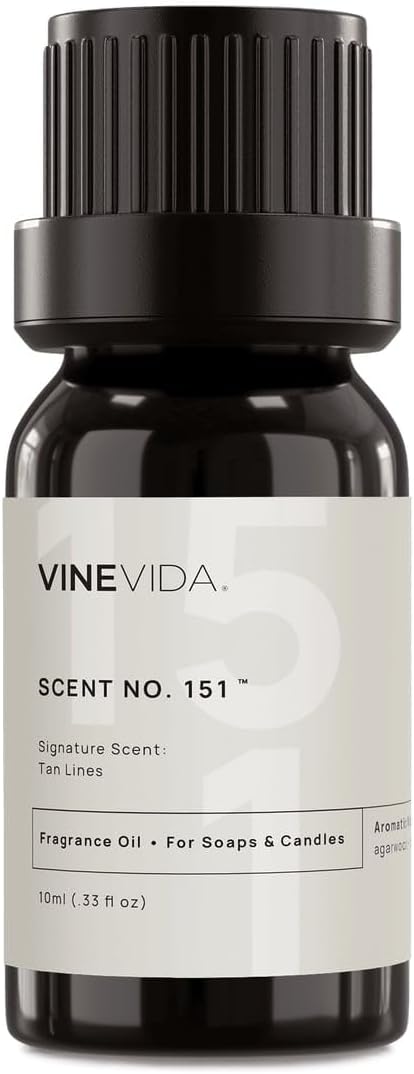 VINEVIDA [10 ml] Tan Lines; Fragrance Oil for Candle Making and Soap Making - Premium Candle Scents for Soy Candles