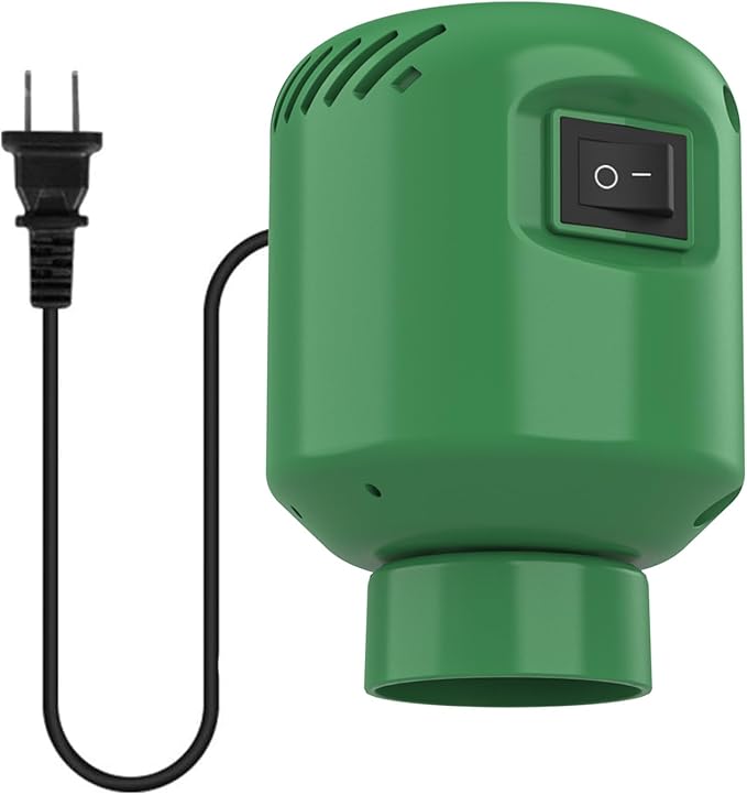 Electric Vacuum Pump for Storage Bags - 55W Fast Compression, Universal for Bags Under 1.5'', Auto Voltage 100V-240V, Portable Space Saver for Travel/Home, Green