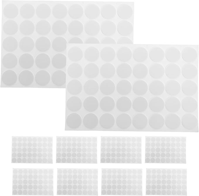 800pcs Small Wick Stickers for Candle Making: 0.8" Round Dot Double Sided Adhesive Inserts Taper Stick Holder Grips for DIY Candlesticks Wick Making